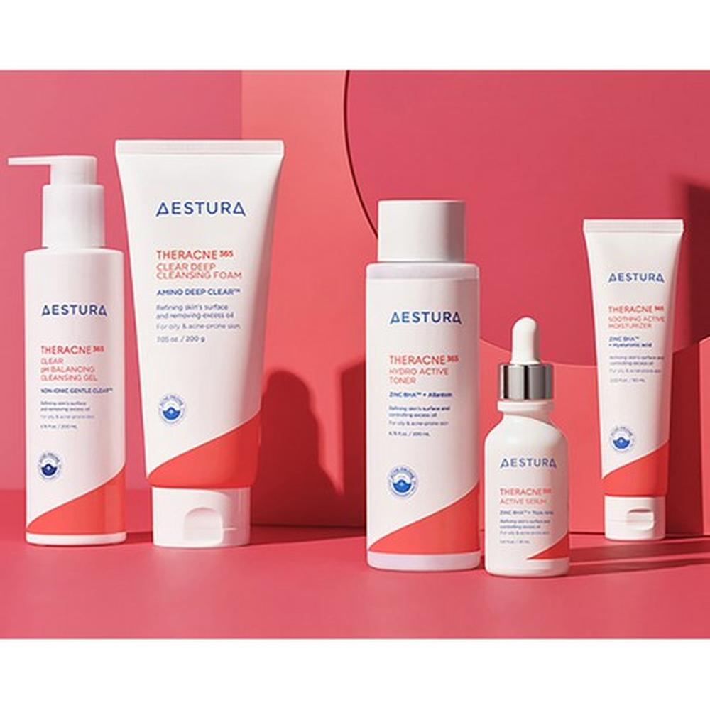 Aestura Theracne 365 Kojący Aktywny Krem Nawilżający 60ml – Pielęgnacja Trądziku, Wsparcie Ukojenia, Koreański