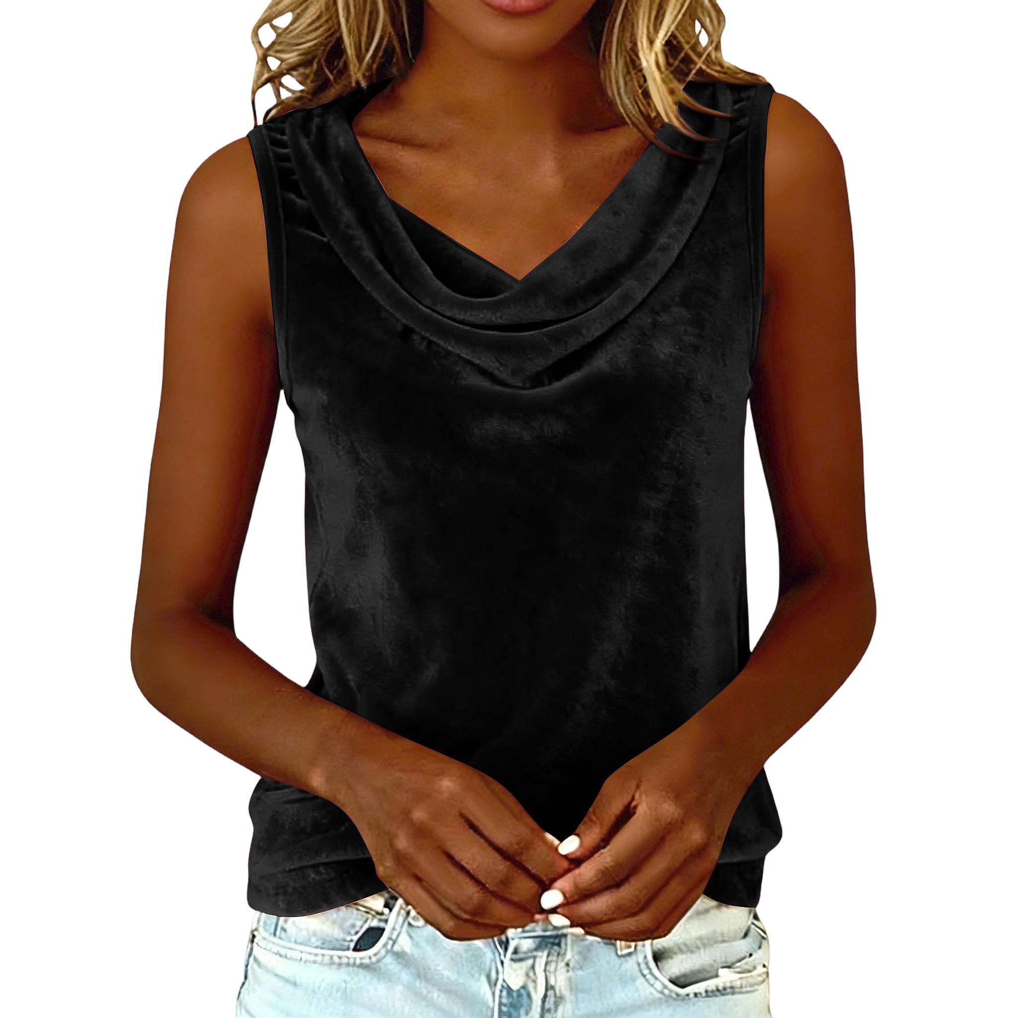 

Женский цветной повседневный модный пуловер с золотым бархатным топом L чёрный