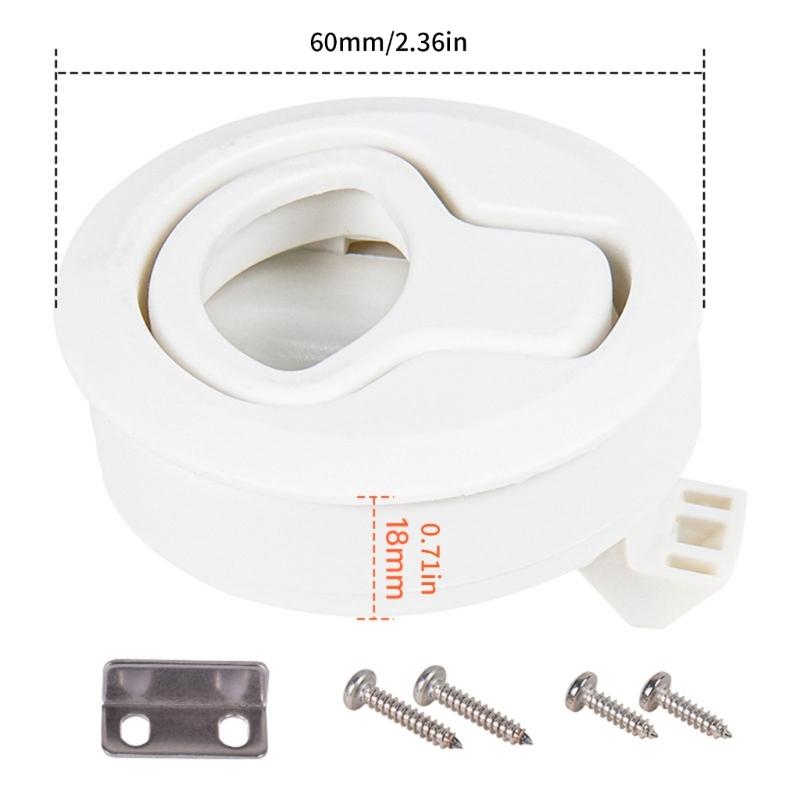 Professional Boat Floor Flush Handle ABS Marine Grade Corrosion Resistant Tool Free Installation for Camping Yacht
