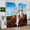 Off-road Motorcycle Pattern Printed Curtains, Christmas Decorations, Bedroom and Living Room, Home Decoration, Room Decoration
