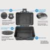 1Pc Box With Anti-Shock Foam Can Be Used For Outdoor Storage Of Some Fragile Items Cameras Binoculars Small Tools