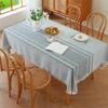 Table Runner With Fringe Long Natural Tassels Table Cover Washable Poly Cotton Tablecloth For Family Gatherings