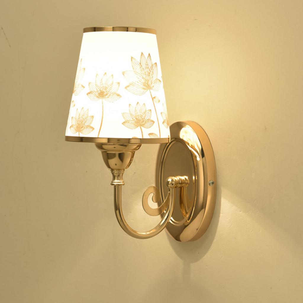 LED Wandleuchte für Nachttisch Modern Stilvoll Metall Warmes Licht Wandlampe mit Schaltersteuerung für Schlafzimmer Wohnzimmer