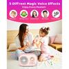Mini Karaoke Machine with 2 Wireless Microphones,Portable Bluetooth Karaoke Machine for Kids Toys Gifts Boys Girls 3 4 5 6 7 8 9 10 11 12+ Years Old