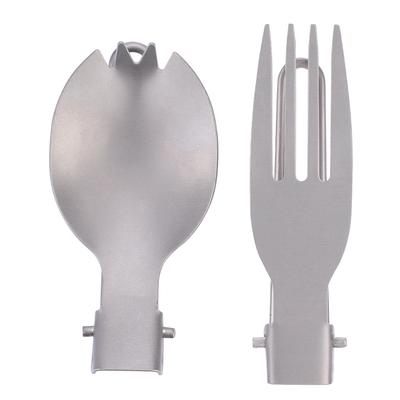 Tragbares faltbares Titan-Göffel-Gabel-Outdoor-Camping-Besteck-Reisegeschirr(Gabel Löffel)