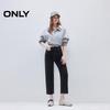 ONLY Women's 2025 Summer Lycra High-Waist Straight Cropped Denim Jeans