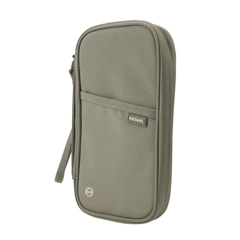

Women Men Travel Document Organizer Wallet Portable Family Passport Holder Tickets Storage Bag Credit Card ID Handbag One Size сірий