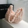 New Fashionable Pleated Cloud Bag Versatile Single Shoulder Portable Dumpling Bag Large Capacity Down Cotton Underarm Women's Bag