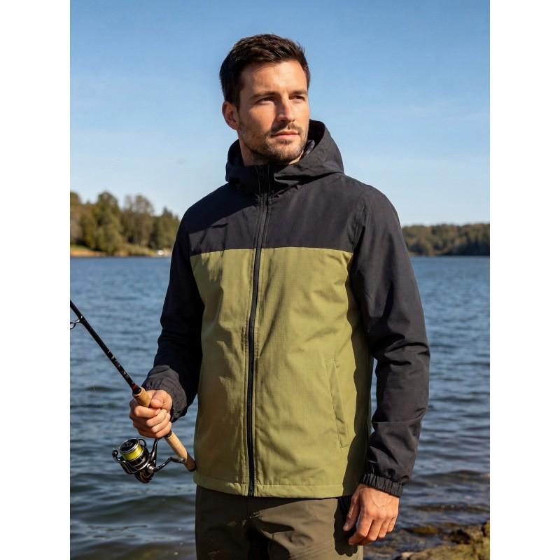 Mens Outdoor Jacket Lightweight Hiking Camping Hooded Windbreaker Sports Coat