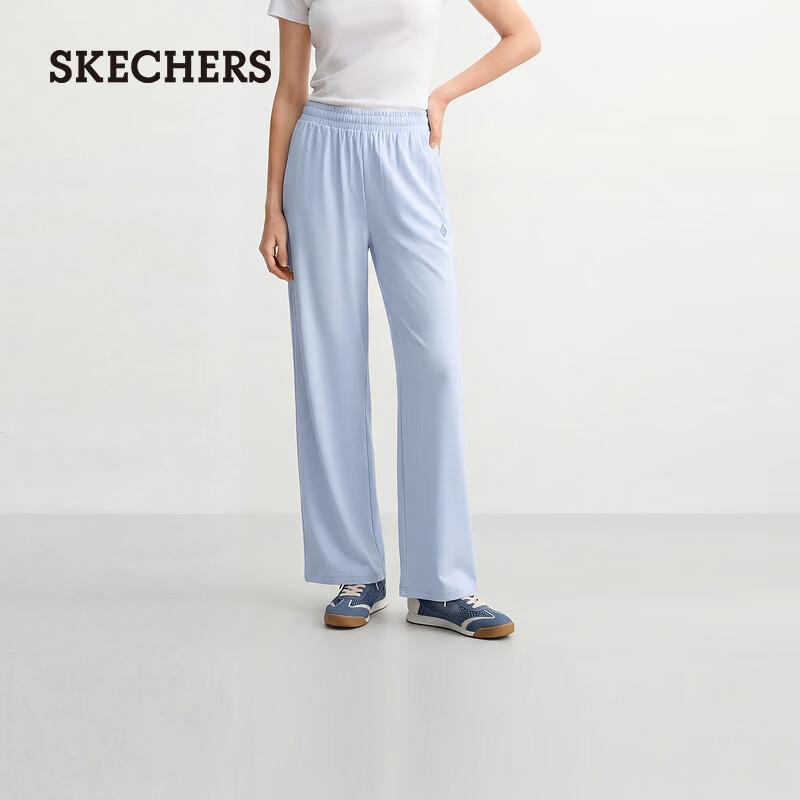 Skechers Women's Ice Silk Wide-Leg Knit Pants L226W114