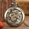 Vintage Chinese Zodiac Quartz Pocket Watch Necklace Pendant Gift Collectible Gifts for Men Women
