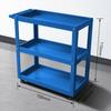 Heavy-Duty 3-Tier Steel Tool Cart