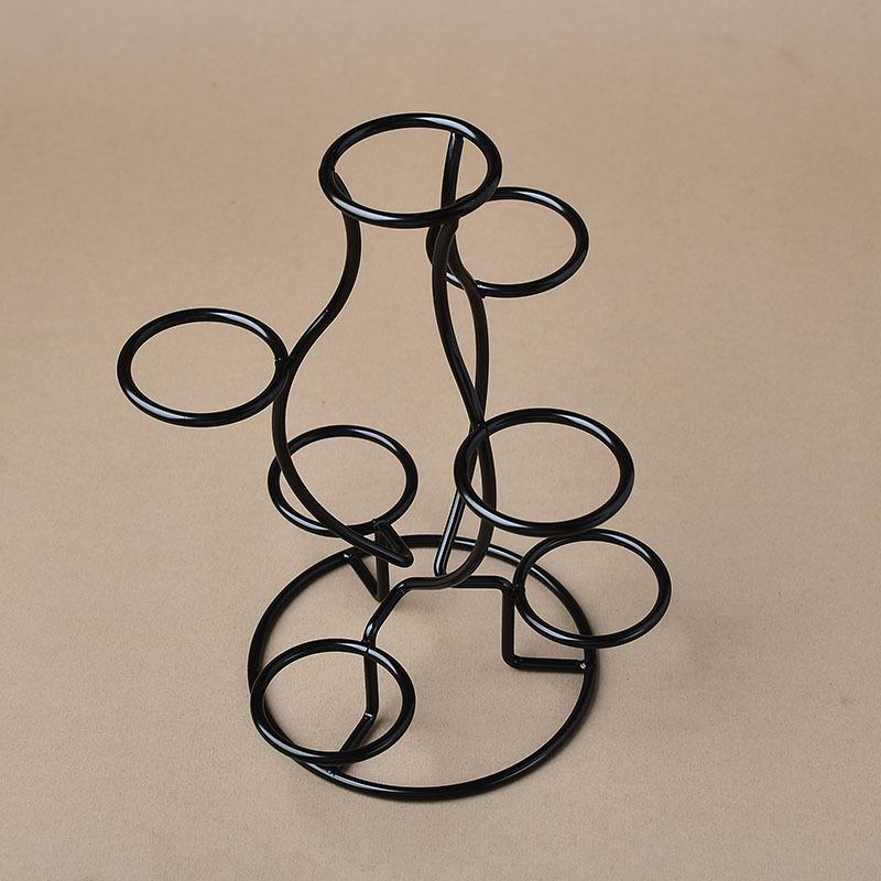 Metall Kristallkugel Basis mit sieben Katzenaugenkugeln - Kreatives Heim Schreibtisch Ornament