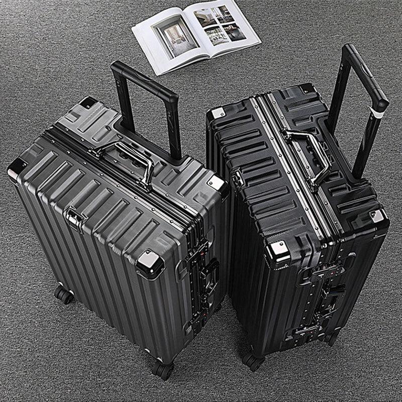 BOBOKEY Aluminum Frame Travel Suitcase 26 inch