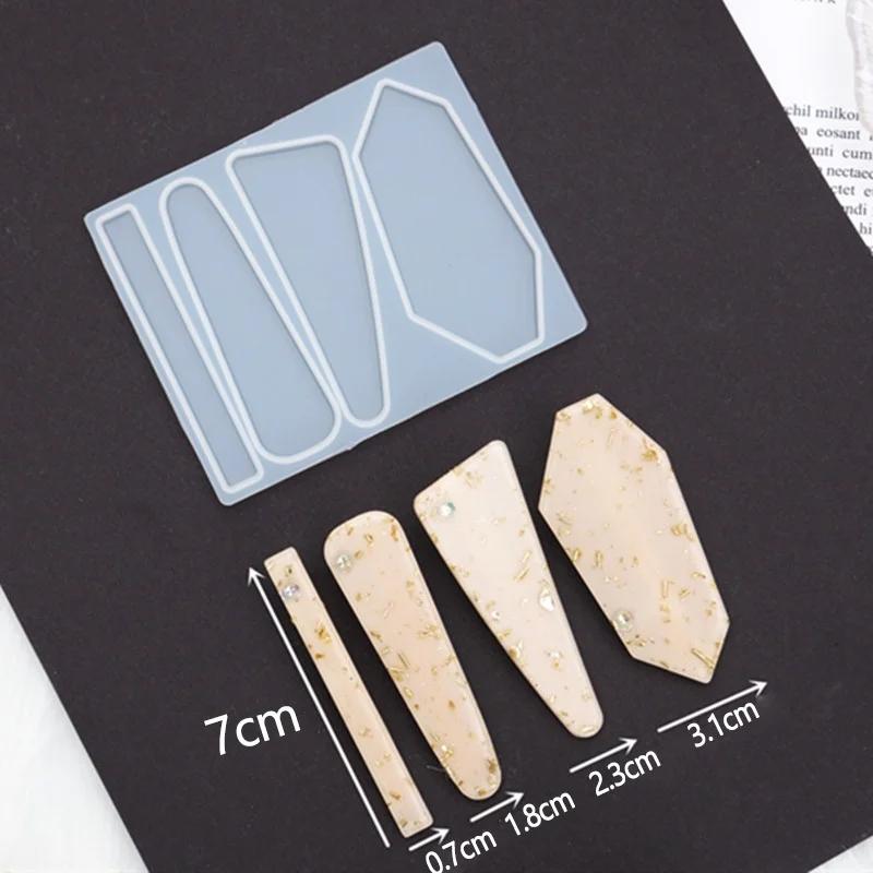 Handmade Hairclip DIY Craft Mould Jewelry Making Tool Silicone Molds Creative Mold+10pcs Hairclip