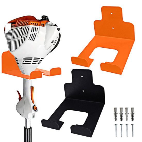 Garage Organizer Trimmer Holder Wall Mounted Garden Power Tool Hanger Heavy Duty Metal Weed Whackers Holder for Garage Shed Yard Grass Trimmer