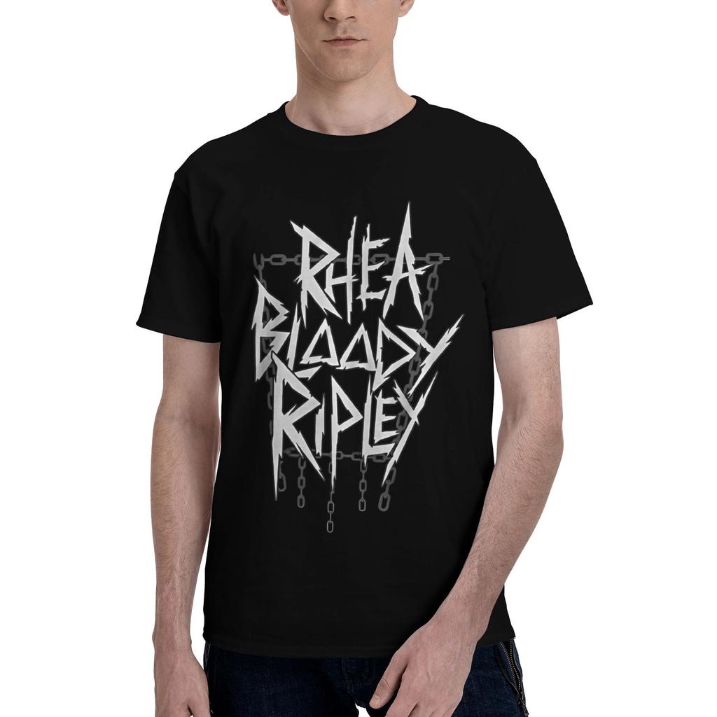 Rhea Ripley T-Shirt Summer Streetwear T Shirts Cotton Hip Hop Tshirt For Male Short-Sleeve Casual Tees
