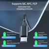 PD 30W Fast Charge Car Charger RGB Breathing Light Coiled Type C Cable Overheat Protection for Daily Commute Car Use