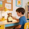 Hochlandkuh Pop-up Haftnotizspender, Harz Niedlicher Handgemachter Schreibtischhalter für Büro & Zuhause - Braun