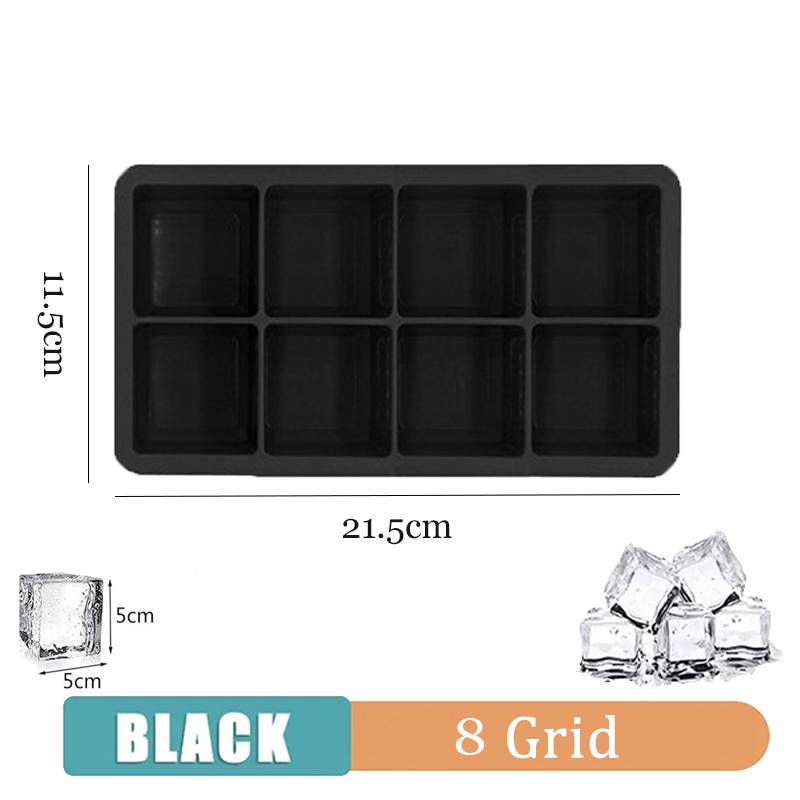 Summer 1pc Ice Cube Trays Silicone Ice Cube Molds for Freezer with Lid Reusable Whiskey Ice Mold Ball Diamond Ice Mold