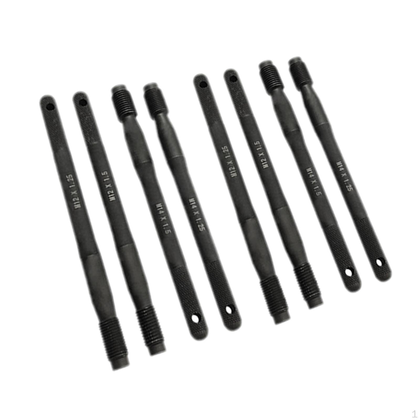 Black Metric 12x1.5 Threads Wheel Hanger Alignment Pin Mounting Guide s Lug Automotive