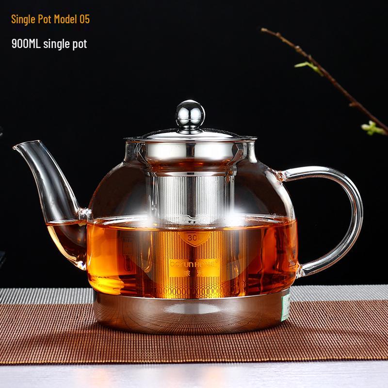 2026 Induction Cooker Glass Teapot: Heat-Resistant, Thickened Kettle for Boiling and Brewing on Ceramic Cooktops