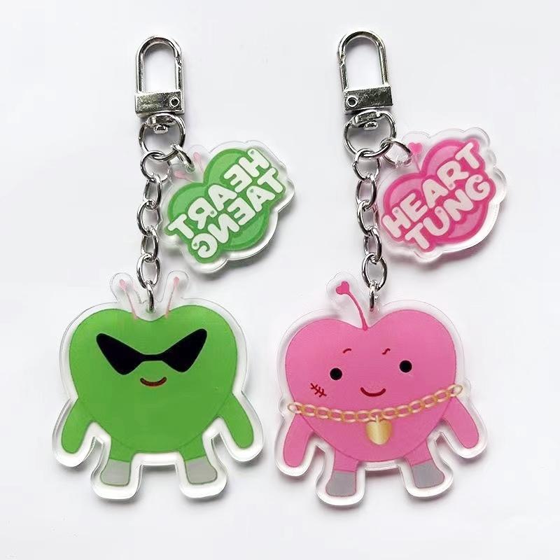 

CASE 143 Акриловый брелок Tung Taeng Green Pink Heart Tung Taeng