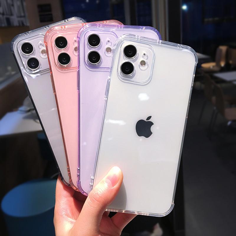 Applicable iPhone13 mobile phone case Apple 12 solid color space case iPhone11 eye protection TPU protective case X