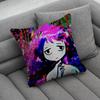 Goreshit Album Cover Pillow Case Square DoubleSided Printing Short Plush Sofa Cushion Cover Bedroom Bedside Pillow