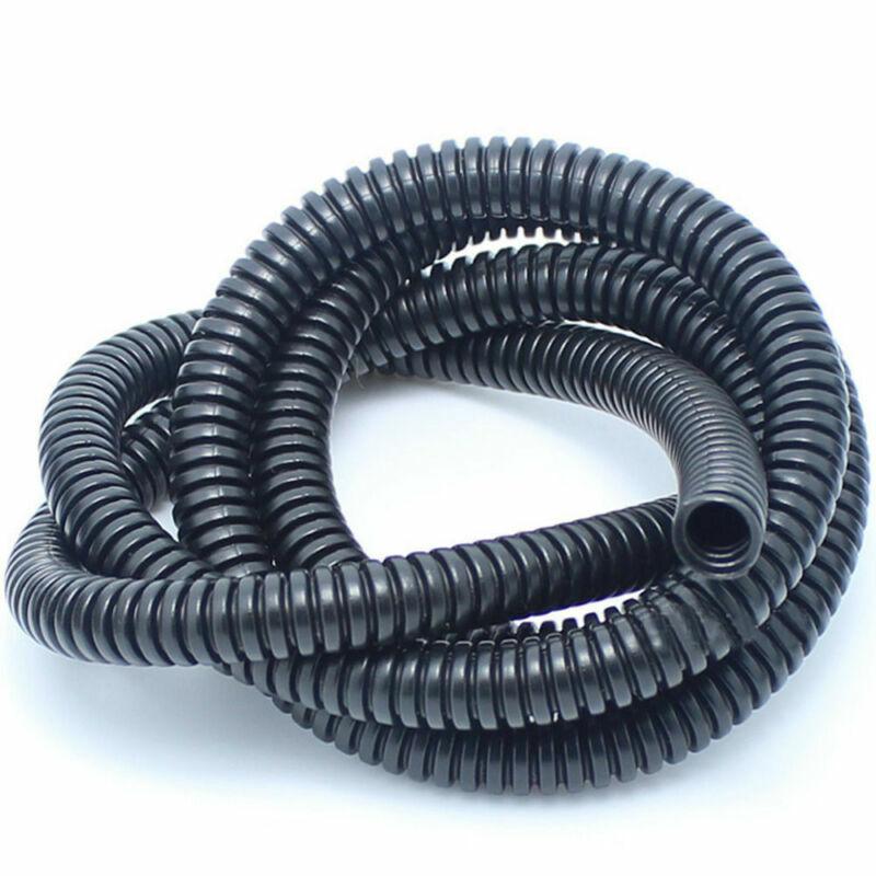Universal 20M FT 3/8" Black Split Loom Wire Flexible Tubing Conduit Hose Car Aud
