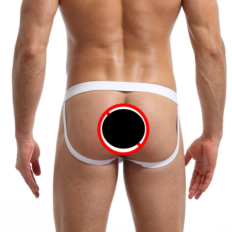 Men's Low Rise Sexy Thong Underwear Solid Color Lettered T-back Butt Lifting Temptation Double Thongs Panties for Men