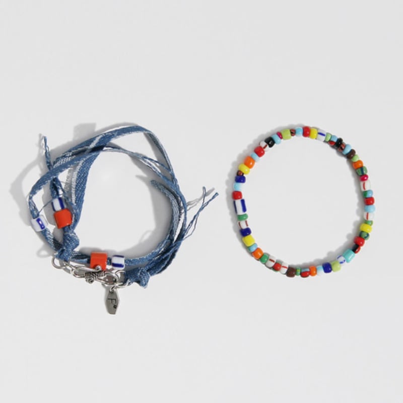 FANTASTIC PLANET Unisex Denim Bracelet 2set