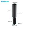 uxcell Car Shift Knob Extension Aluminum Alloy Gear Shifter Extender Lever for M12x1.25 81mm Ford Compatible with Nis san