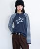 ISTKUNST Star Stripe Raglan Knit_Navy(Ik2Ffmk600A)