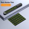 Luminous Metal Car Temporary Parking Sign with Phone Number