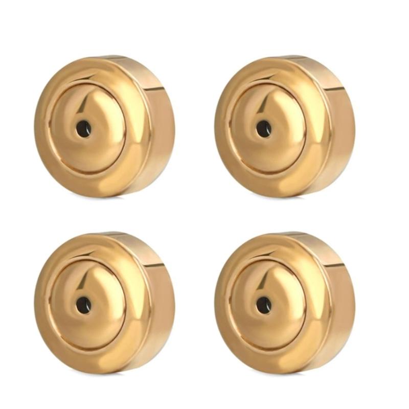 4 STÜCK Dics Ohrringverschlüsse für Ohrstecker Schwere Ohrringe Ohrringverschlüsse für hängende Ohren Schiebe-Piercing Edelstahl Ohrringstöpsel gold