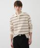 Windeo Striped Cotton Polo - Ecru
