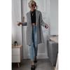 Cappotto Lungo di Lana Pied-de-poule Autunno/Inverno Donna 2026