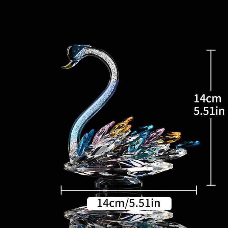 

Хрустальный лебедь декоративное украшение для гостиной, прихожей, ТВ- и винного шкафа или витрины магазина 17cm x 14cm