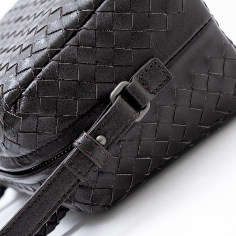 Trendy Women's Bag Versatile Woven Top Layer Sheepskin Hand-woven Hand-carried Cross-body Pillow Wrap Sheepskin Weaving