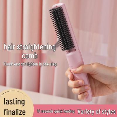 Compact Dual-Use Ionic Styling Comb for Straightening and Curling