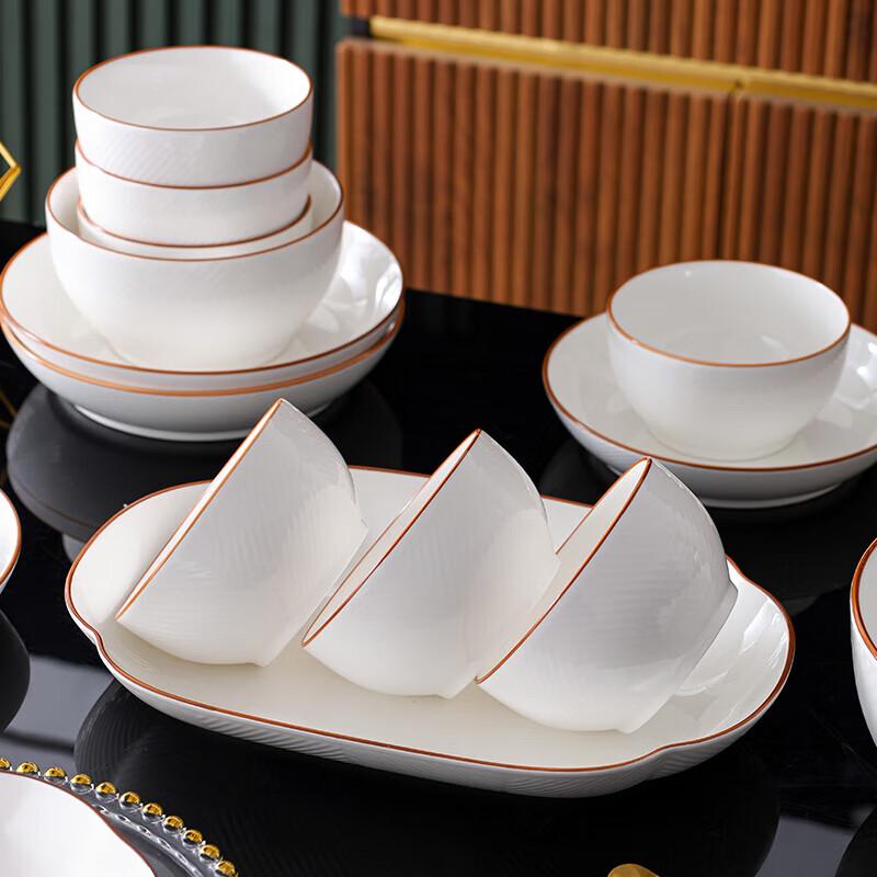 Jieyaji C159 62-Piece Ceramic Dinnerware Set
