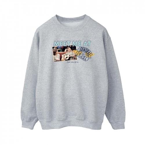 Friends Womens/Ladies Meet Me At Central Perk Sweatshirt XXL blanc
