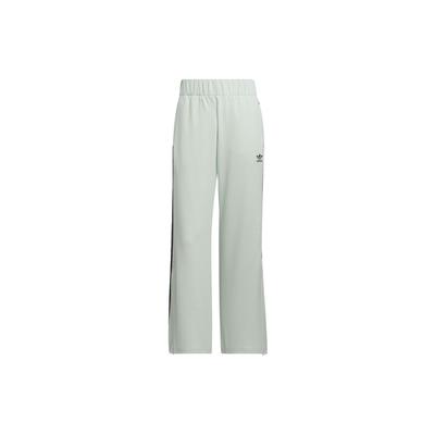 Originals Trefoil Flared Pants With Logo Embroidery And Three-Stripes Print Knitted Women Bottoms Linen-Green IY7122