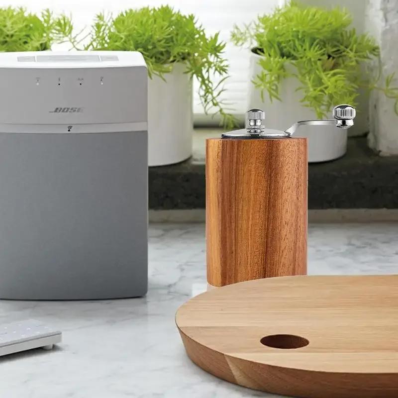 Hand Cranked Pepper Grinder Kitchen Hand Cranked Solid Wood Sichuan Pepper Black Household Sea Salt Pepper Powder Grinder