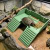 Plastic Turtle Climbing Ramp with Suction Cups Reptile Terrace Feeding Platform  Aquarium Decor