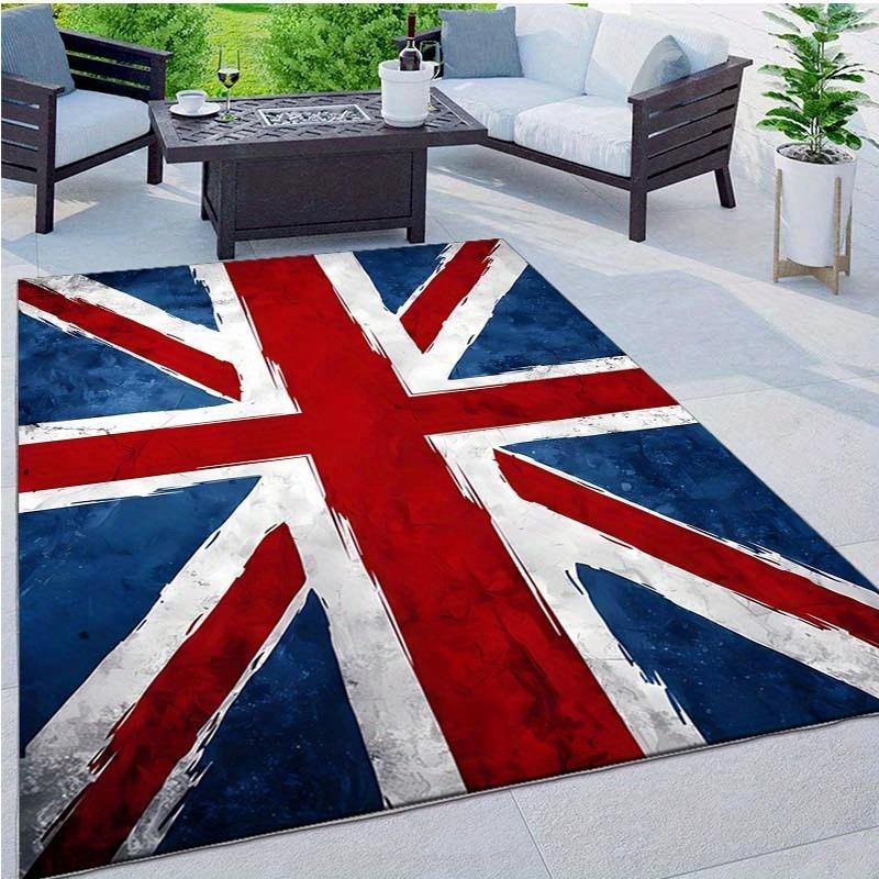 1PC Flag Pattern Kitchen Rugs Non-Slip Home Door Mats Pop Design Bathroom Rugs Bath Mat Carpet for Home Sink Laundry Decor