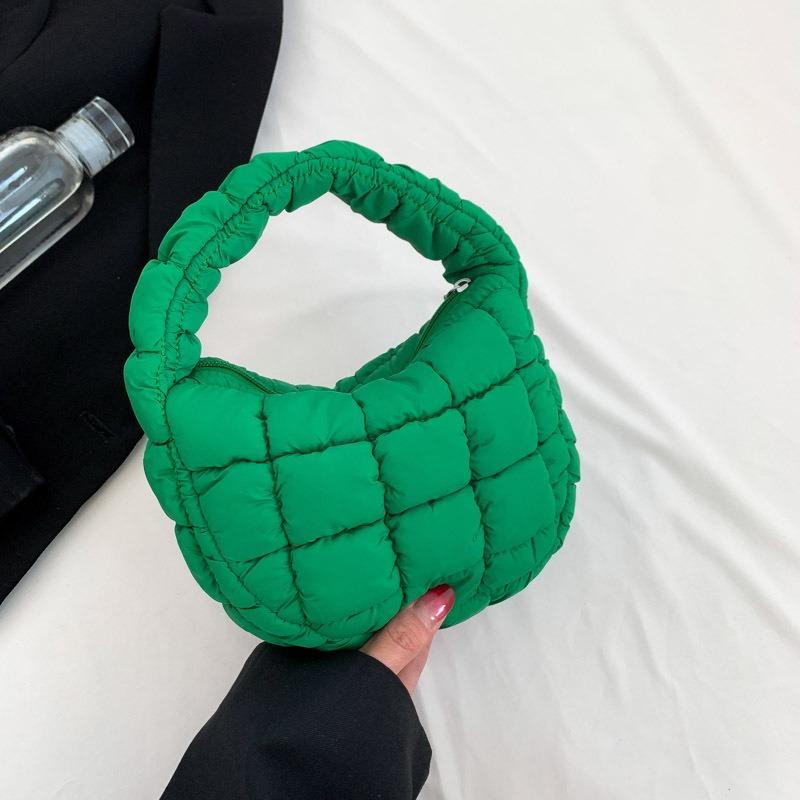 

Нишевая простая сумка ручной работы зимняя новая сумка женская модная сумочка простая ретро сумка-ведро зелёный