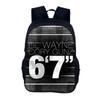 Lightweight School Backpack Teens With Character Print Design 20-35L Capacity Nylon Material Arc Shoulder Straps