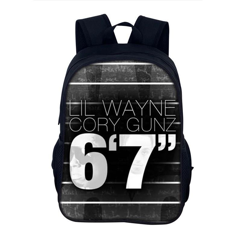 Lightweight School Backpack Teens With Character Print Design 20-35L Capacity Nylon Material Arc Shoulder Straps